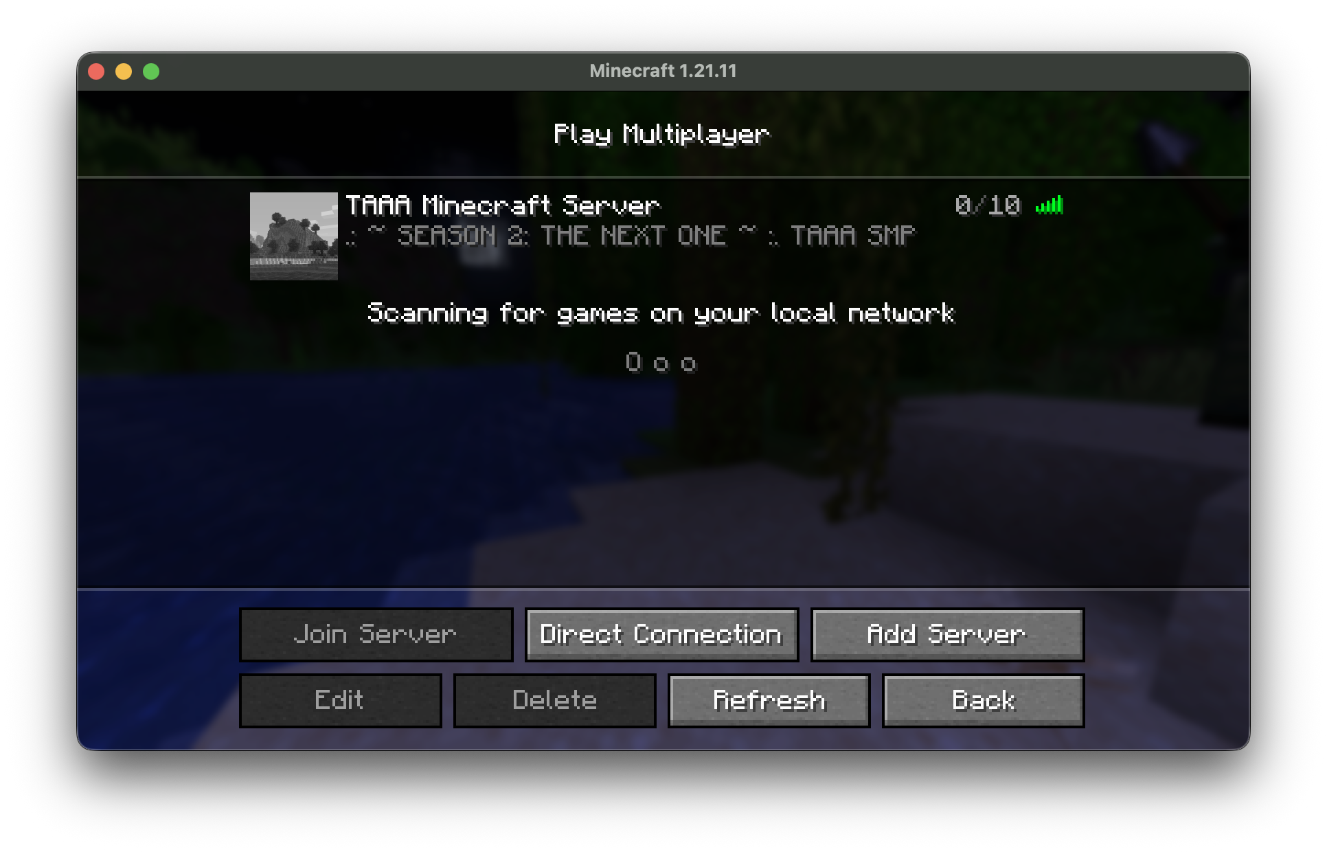 TAAA Minecraft Server — Season 2